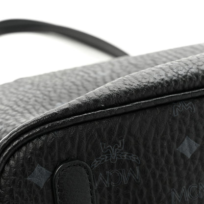 MCM Grained Calfskin Visetos Medium Liz Reversible Shopper Tote Black 15 of 19