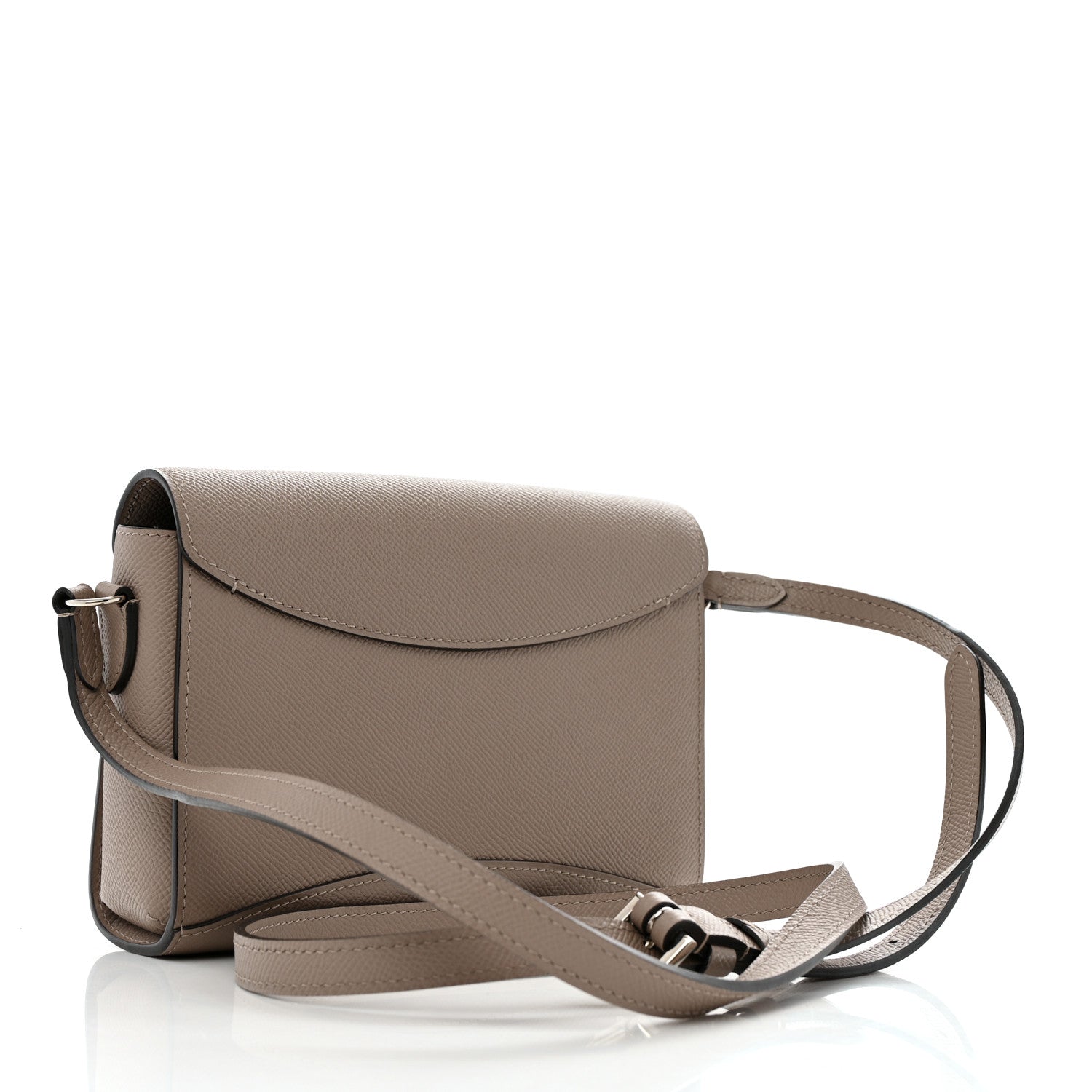 Moynat Taurillon Gabrielle Reporter Shoulder Bag Tourterelle 3 of 13