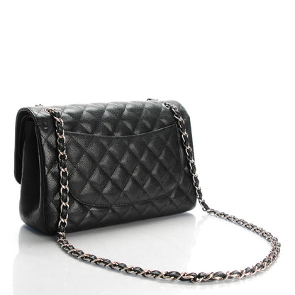 Chanel Caviar Quilted Jumbo Double Flap Black 3 of 8