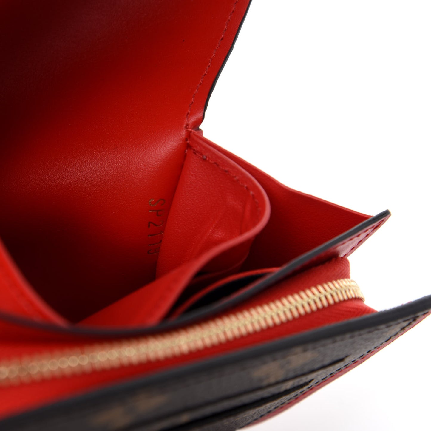 Monogram Flore Compact Wallet Coquelicot
