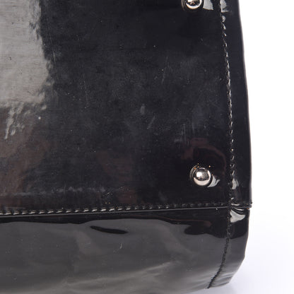 Chanel Patent Quilted CC Shoulder Bag Black 17 of 21