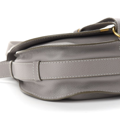Chloe Calfskin Medium Marcie Round Crossbody Bag Cashmere Grey 10 of 11