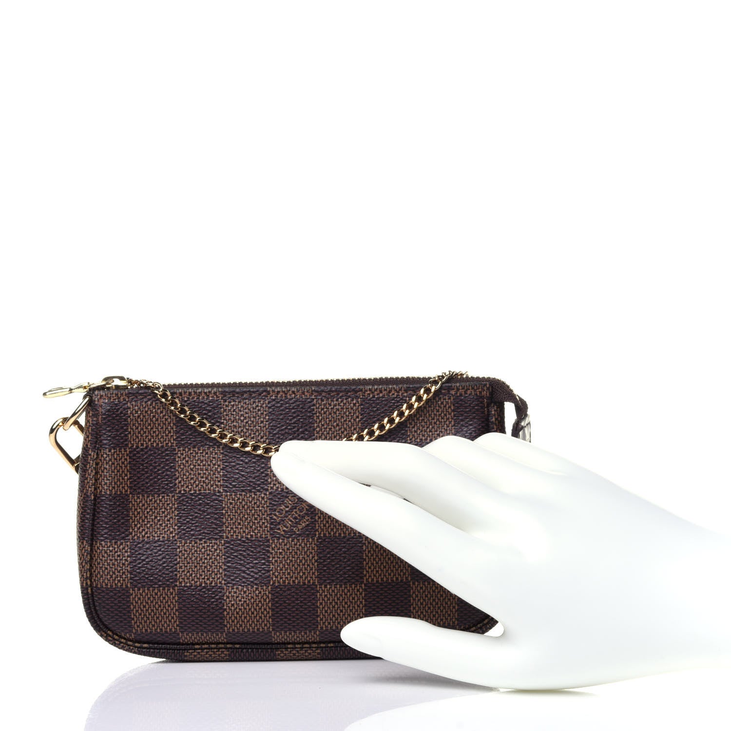 Louis Vuitton Damier Ebene Mini Pochette Accessories 2 of 10
