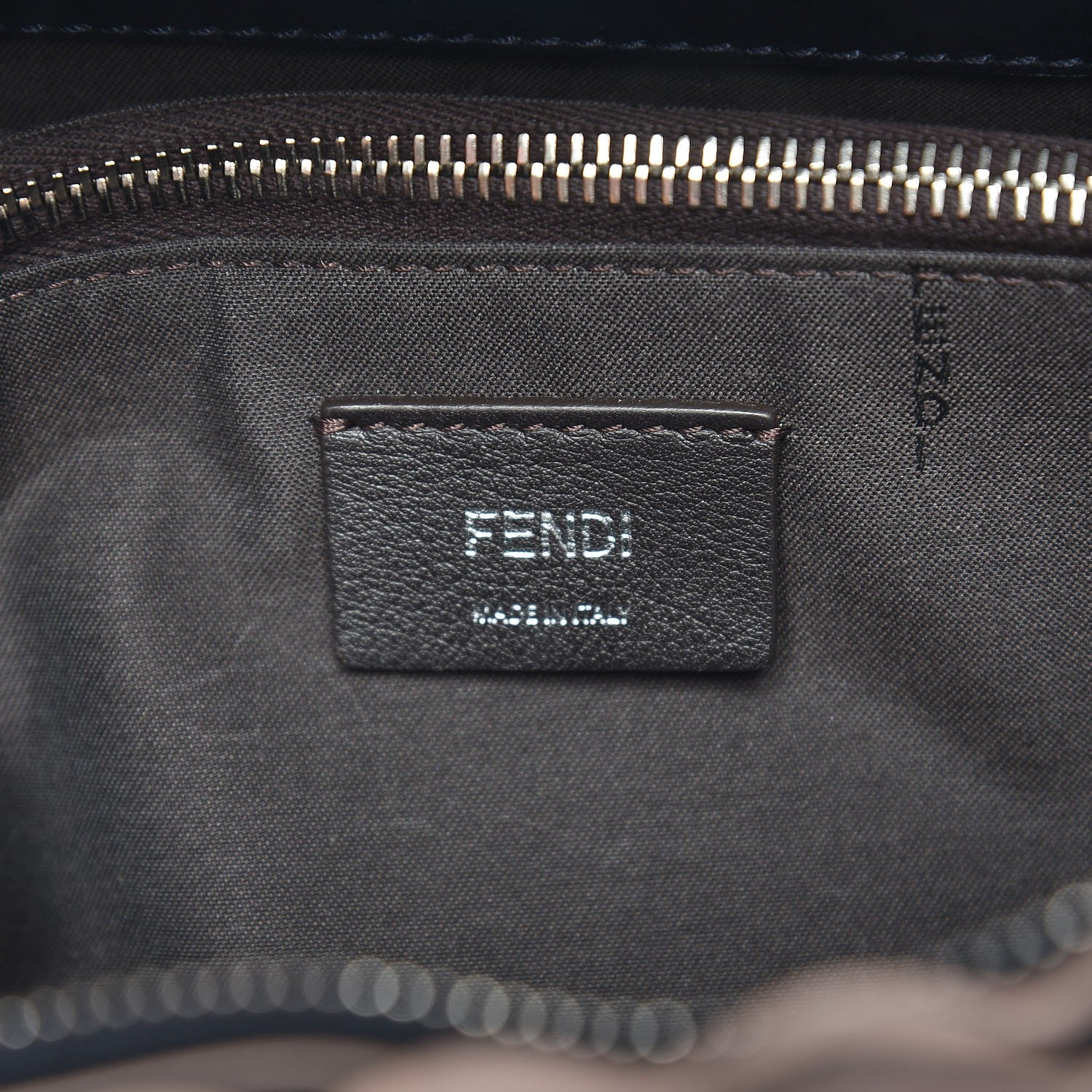 Fendi Vitello Dolce Scalloped Studded Medium By The Way Boston Bag Blu Notte 6 of 9