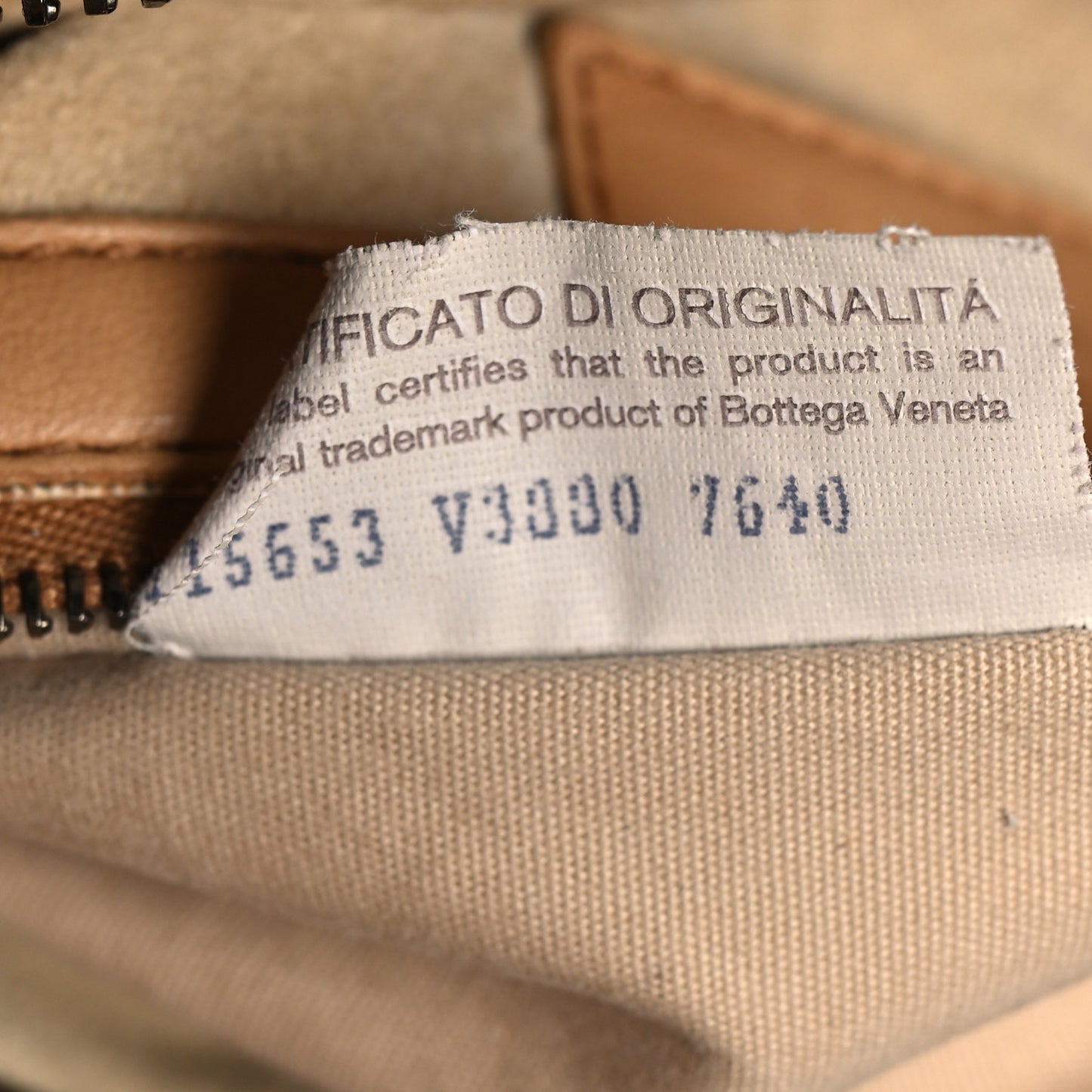 Nappa Intrecciato Embossed Medium Veneta Hobo Camel