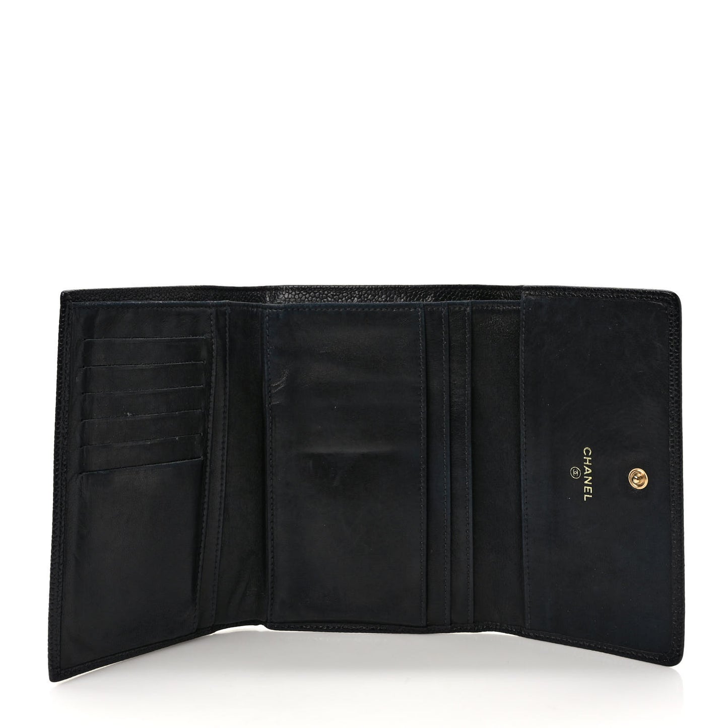 Caviar Timeless CC Flap Wallet Black