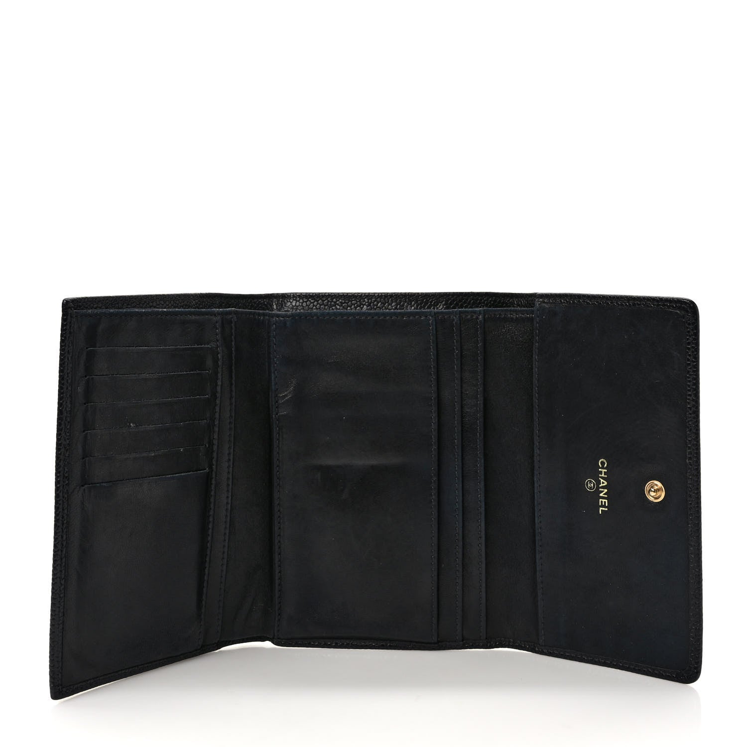 Chanel Caviar Timeless CC Flap Wallet Black 5 of 10