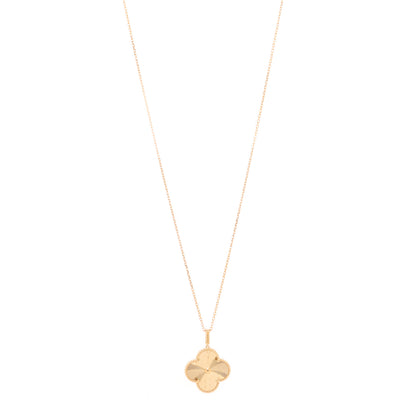Van Cleef & Arpels 18K Yellow Gold Guilloche Magic Alhambra Long Necklace 1 of 3