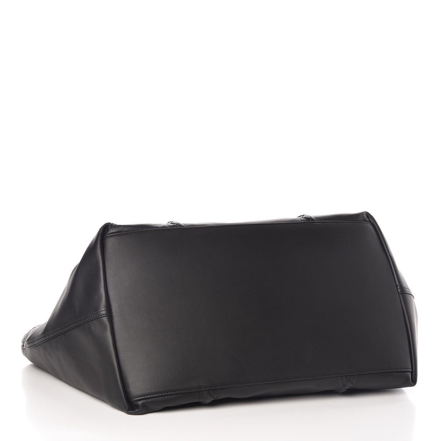 Nappa Nylon Medium Reversible Butterfly Shoulder Bag Black Cement
