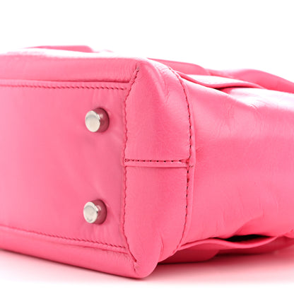 Bottega Veneta Paper Calfskin Maxi Intrecciato Mini Arco Pink 9 of 14