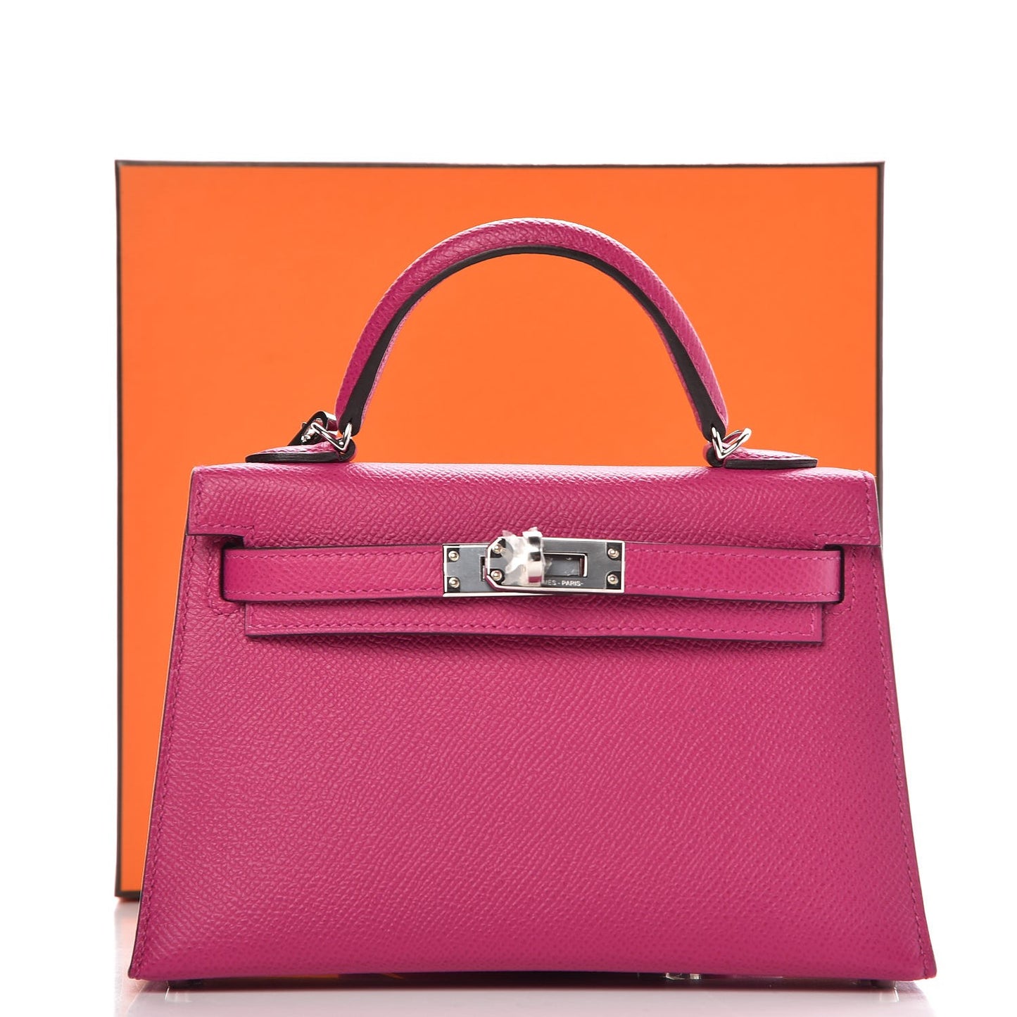 Epsom Mini Kelly Sellier 20 Rose Pourpre