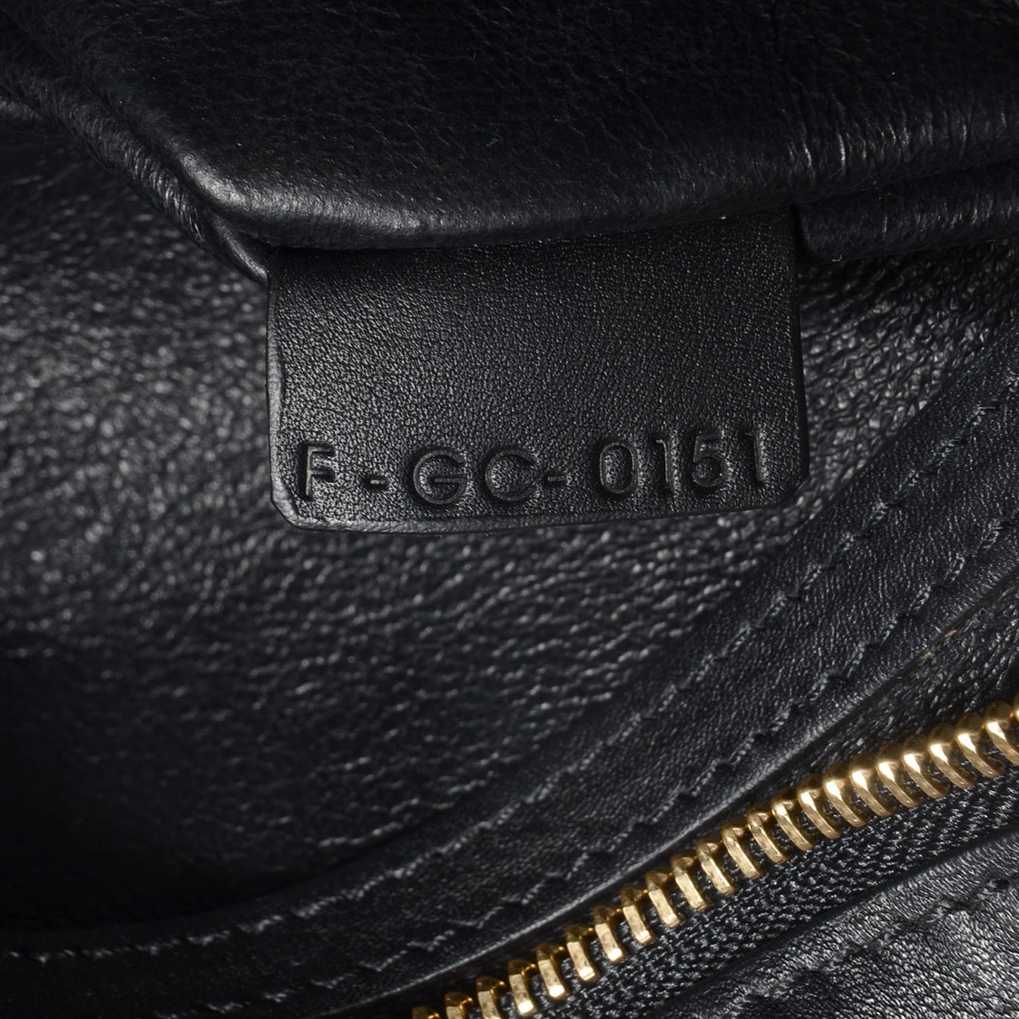 Crocodile Embossed Large Trapeze Black
