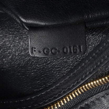 Celine Crocodile Embossed Large Trapeze Black 7 of 9