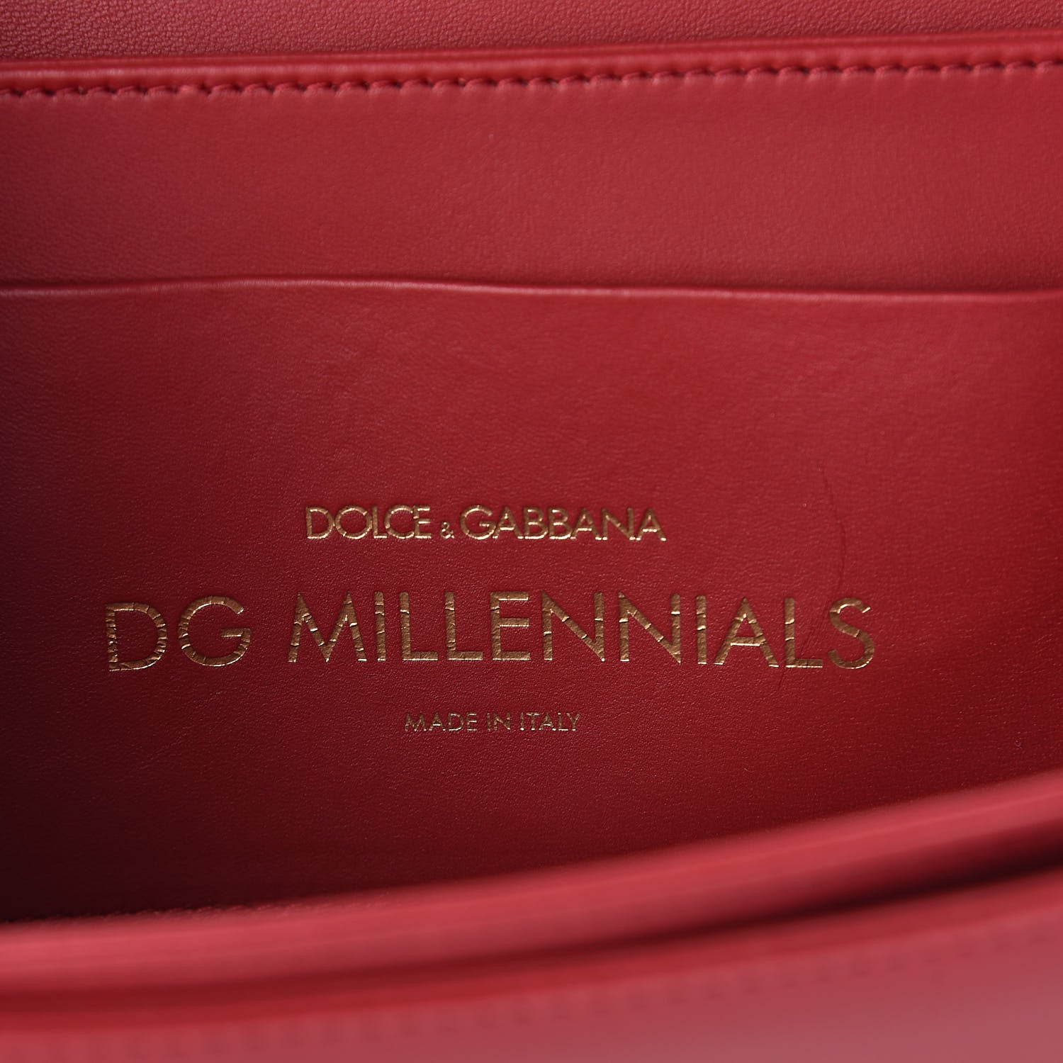 Dolce & Gabbana Nappa DG Millennials Shoulder Bag Red 6 of 8
