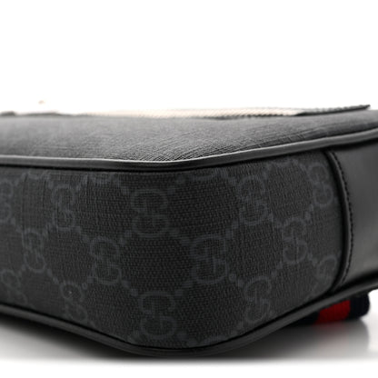 Gucci Soft GG Supreme Monogram Web Belt Bag Black Grey 10 of 10