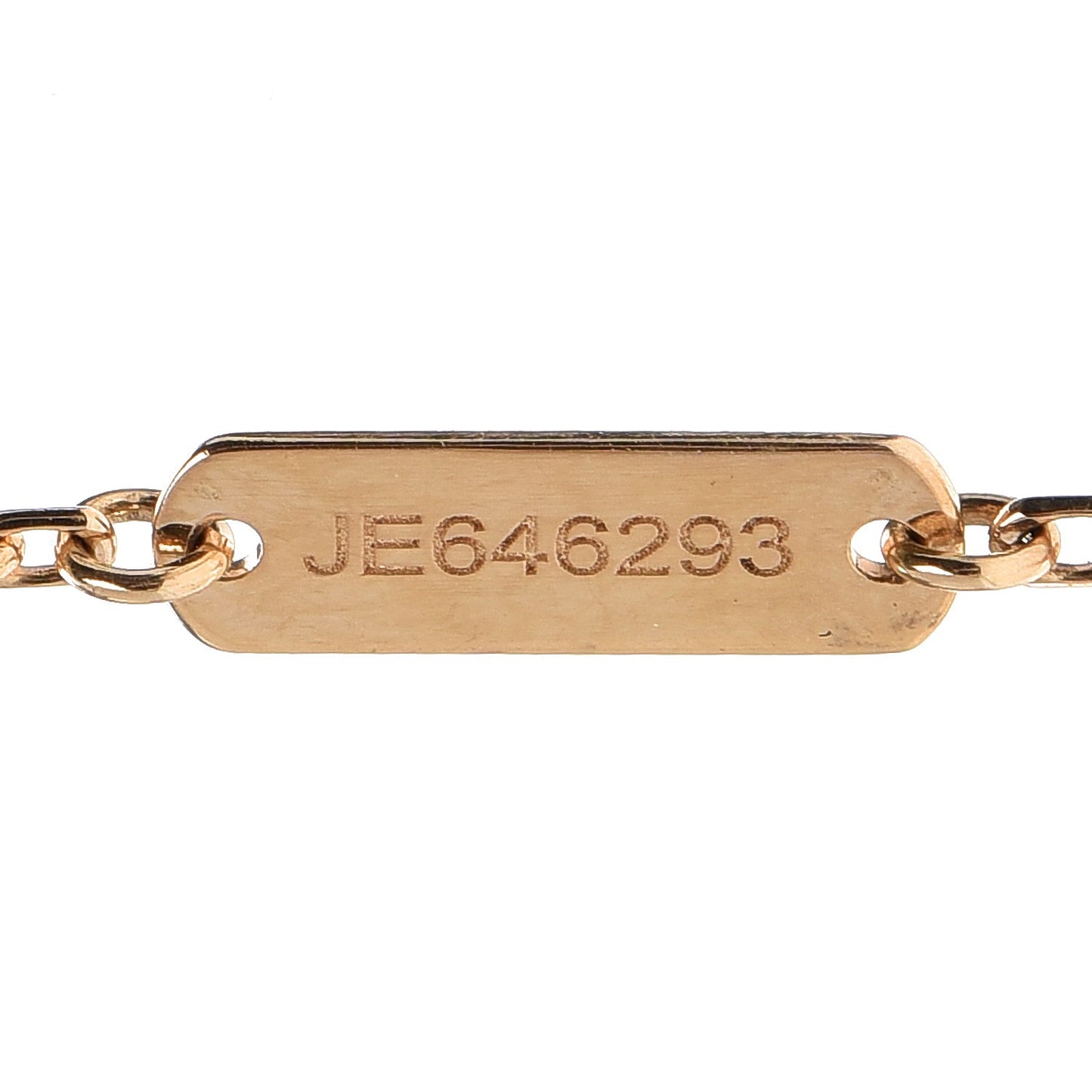 18K Yellow Gold Diamond Vintage Alhambra Pendant Necklace
