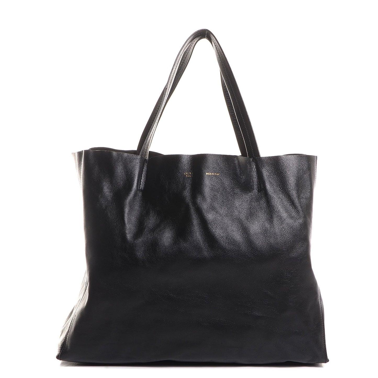Lambskin Horizontal Cabas Black