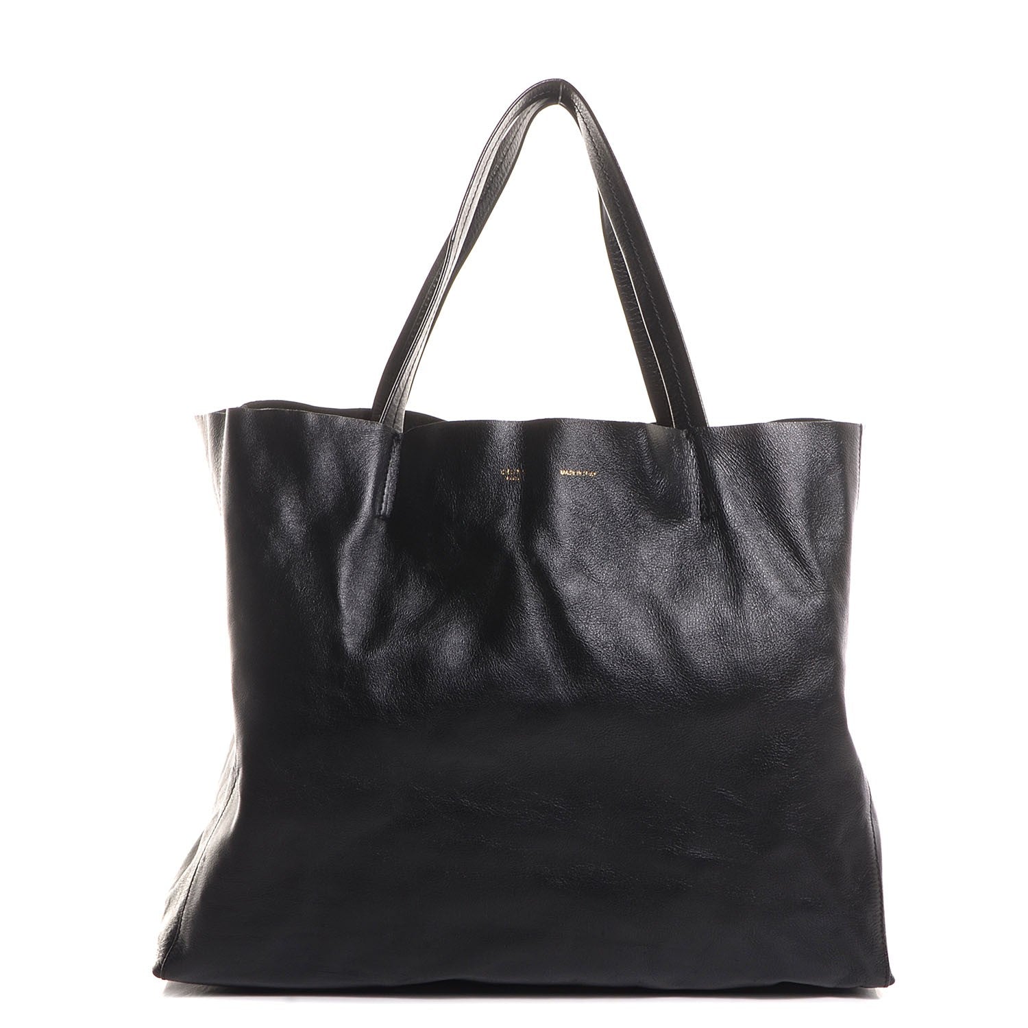 Celine Lambskin Horizontal Cabas Black 1 of 10