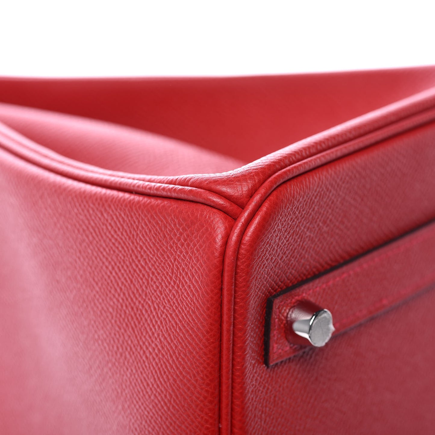 Epsom Horseshoe Birkin 30 Rouge Casaque Gris Mouette