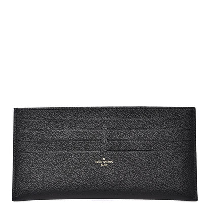 Louis Vuitton Calfskin Felicie Chain Wallet Card Holder Insert Black 1 of 5