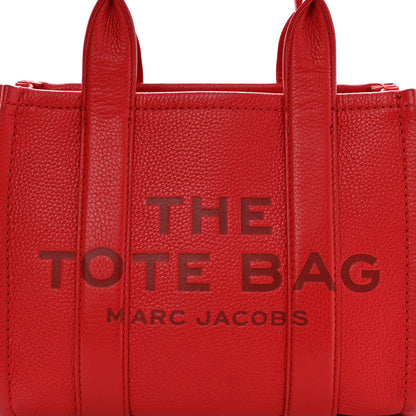 Marc Jacobs Grained Calfskin Small The Tote Bag True Red 8 of 18