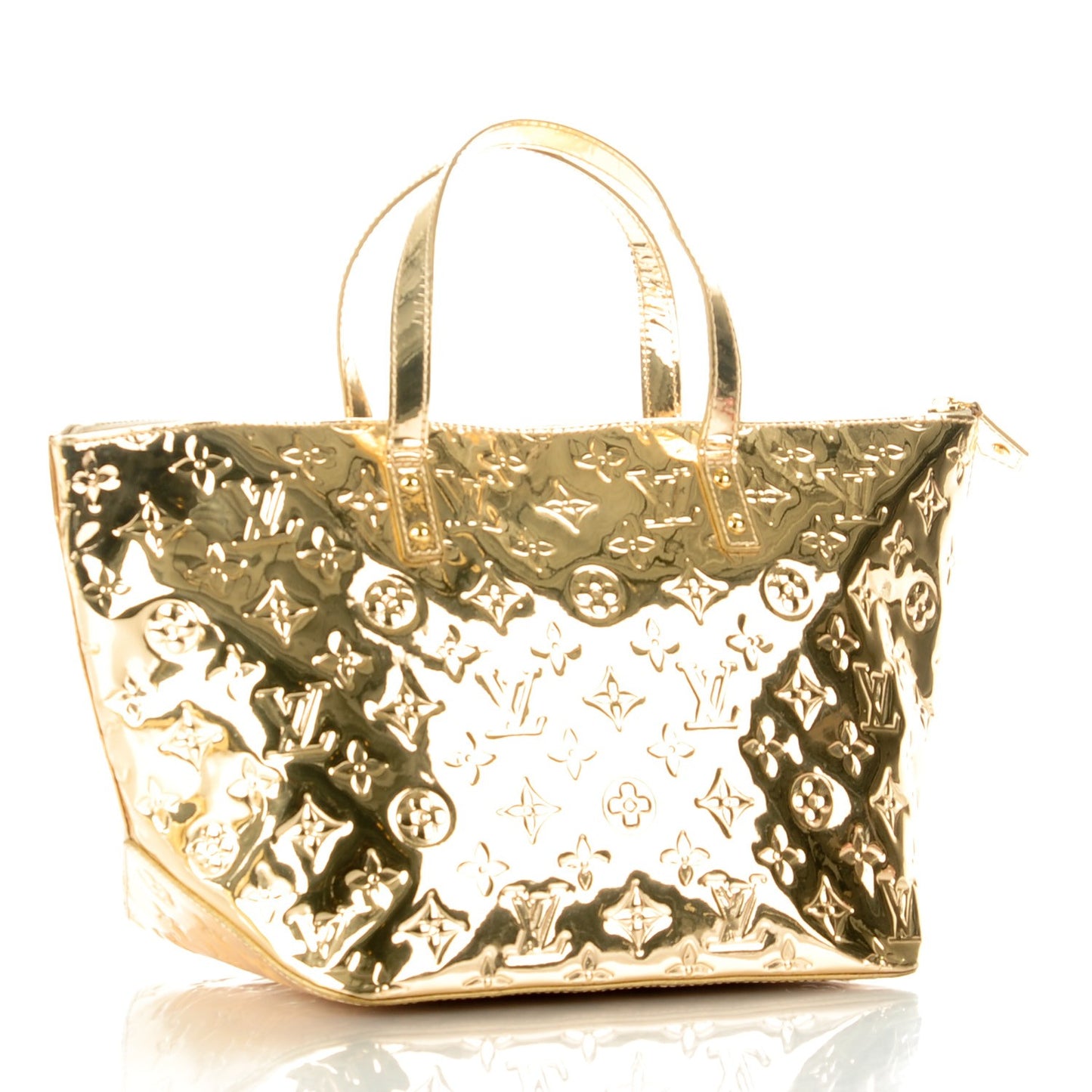 Monogram Miroir Bellevue PM Dore Gold