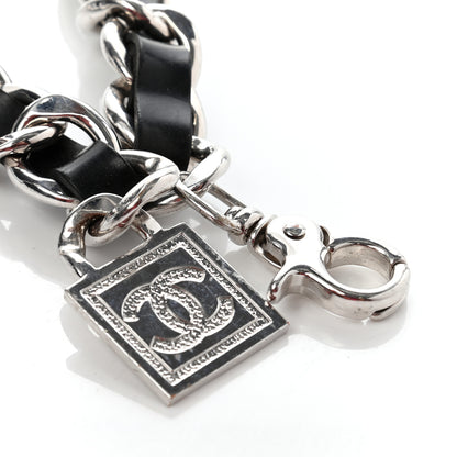 Chanel Rubber Chain CC Belt Black Silver 5 of 5