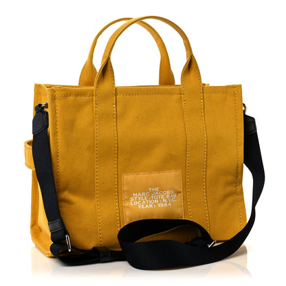 Marc Jacobs Cotton Canvas The Traveler Tote Bag Slate Yellow 2 of 12