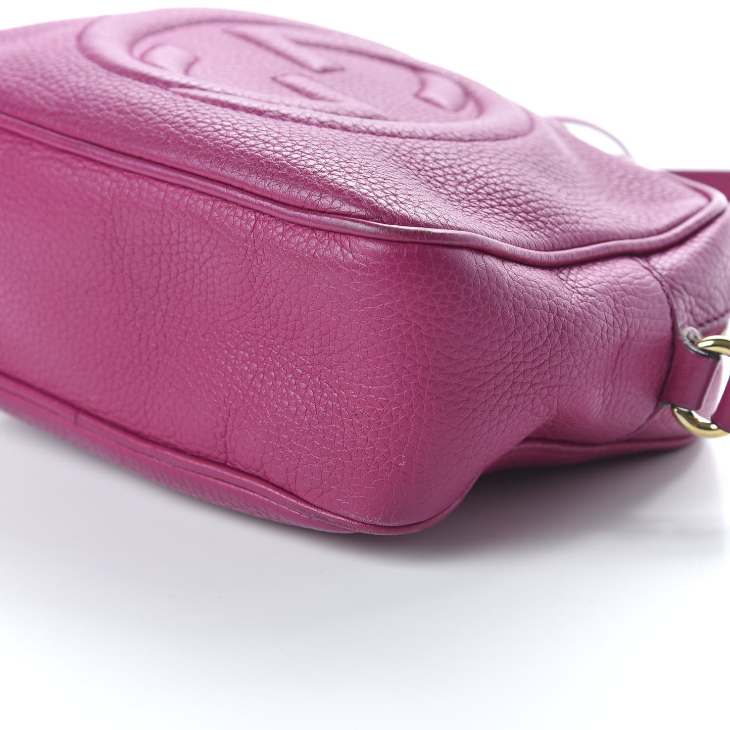 Pebbled Calfskin Small Soho Disco Bag Peonia Flower