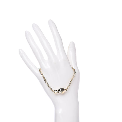 Bulgari 18K Yellow White Gold Fish Chain Bracelet 2 of 4