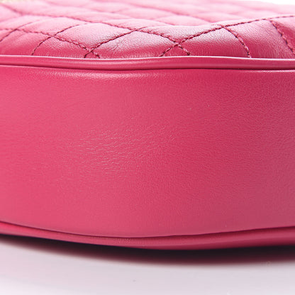 Celine Calfskin Quilted Small C Charm Bag Pink 9 of 11