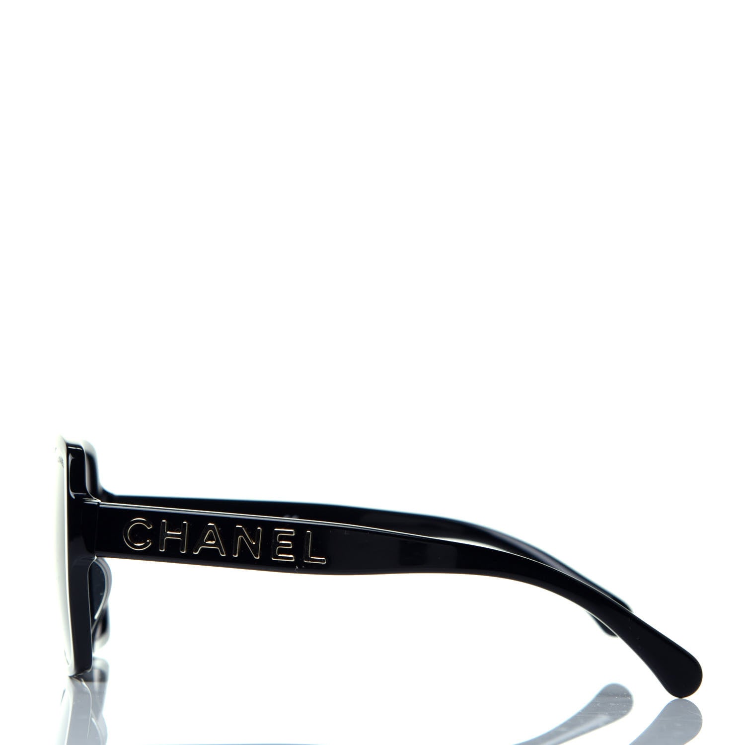Chanel Acetate Square Sunglasses 5408 Black 3 of 7