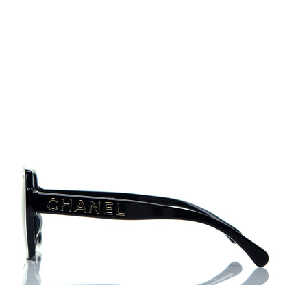 Chanel Acetate Square Sunglasses 5408 Black 3 of 7