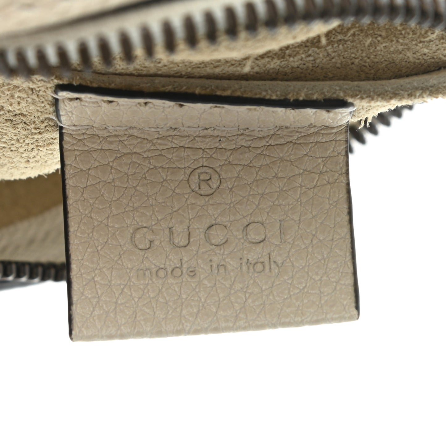 Pebbled Calfskin Medium Logo Portfolio Clutch White