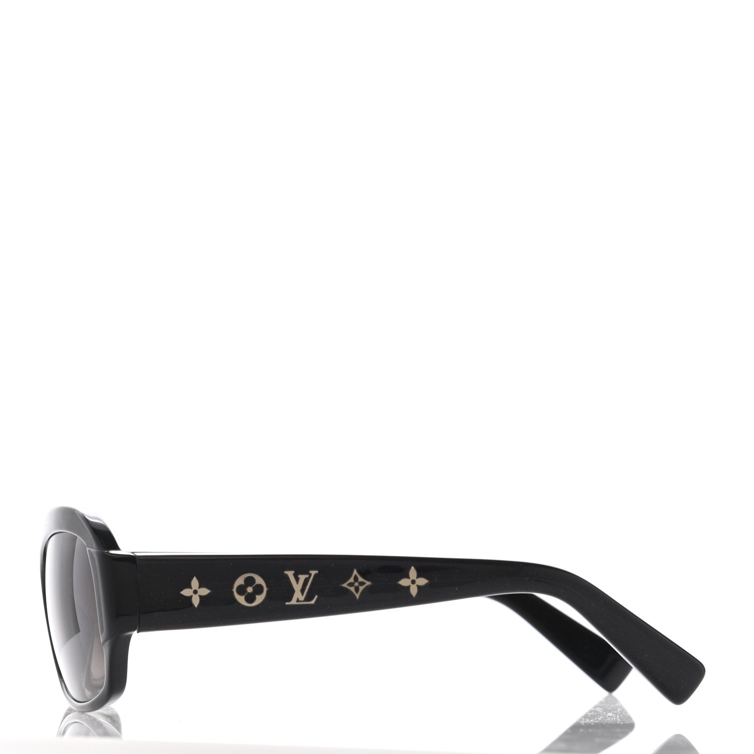Louis Vuitton Acetate Obsession Round Sunglasses Z0311W Black Glitter 3 of 8