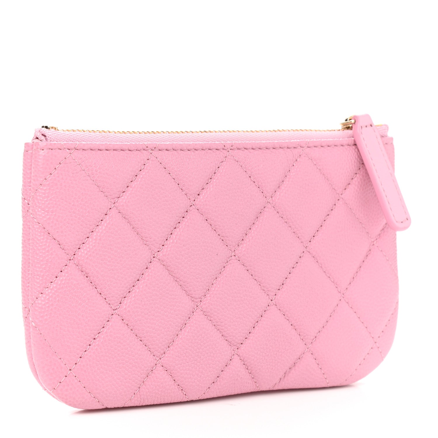 Chanel Caviar Quilted Small Cosmetic Case Pink 3 of 8
