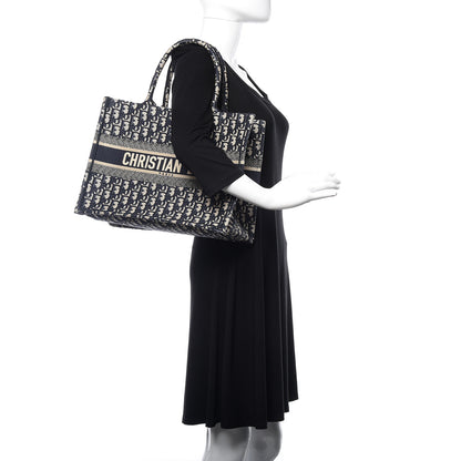 Christian Dior Oblique Medium Book Tote Blue Multicolor 2 of 13