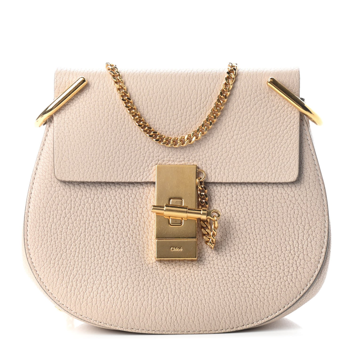Chloe Grained Lambskin Drew Shoulder Bag Biscotti Beige 1 of 5