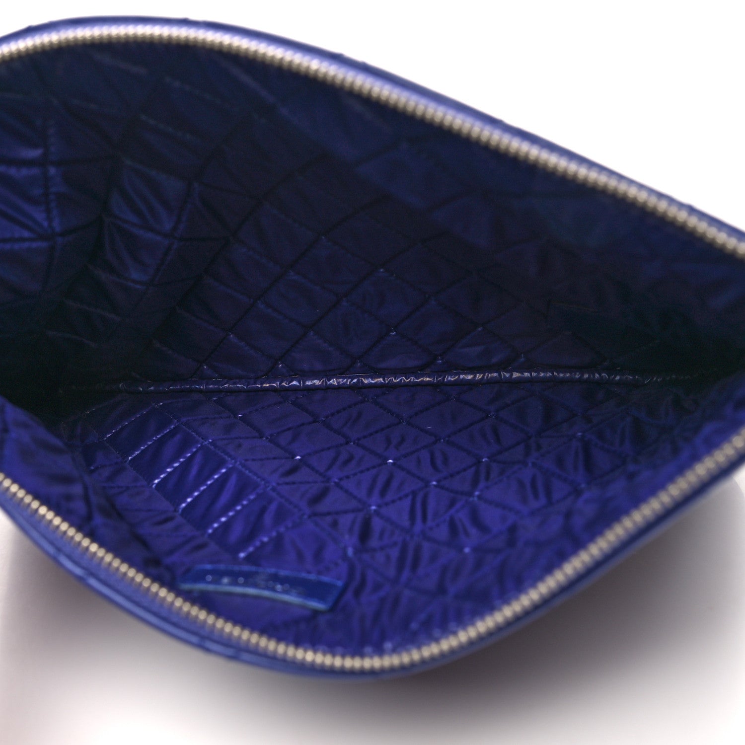 Chanel Lambskin Quilted Medium Cosmetic Case Purple 5 of 8