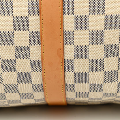 Louis Vuitton Damier Azur Keepall Bandouliere 55 12 of 15