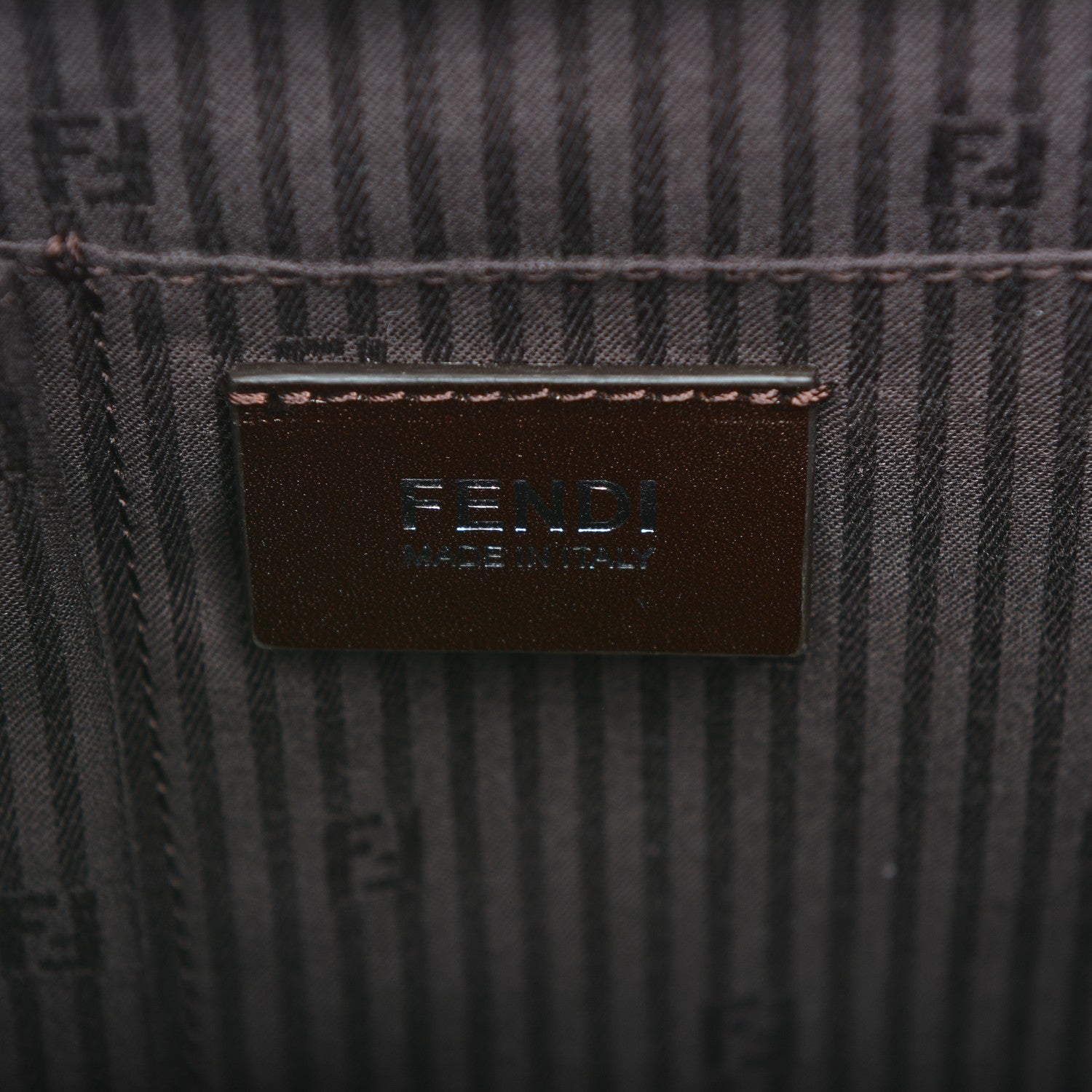 Fendi Vitello Elite Regular 2Jours Tote Caffe Noir 7 of 14