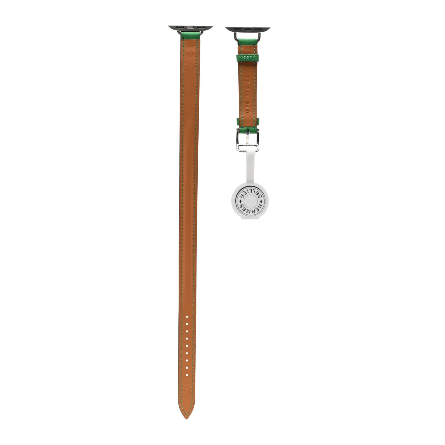 Barenia 41mm Apple Watch Double Tour Strap Bambou