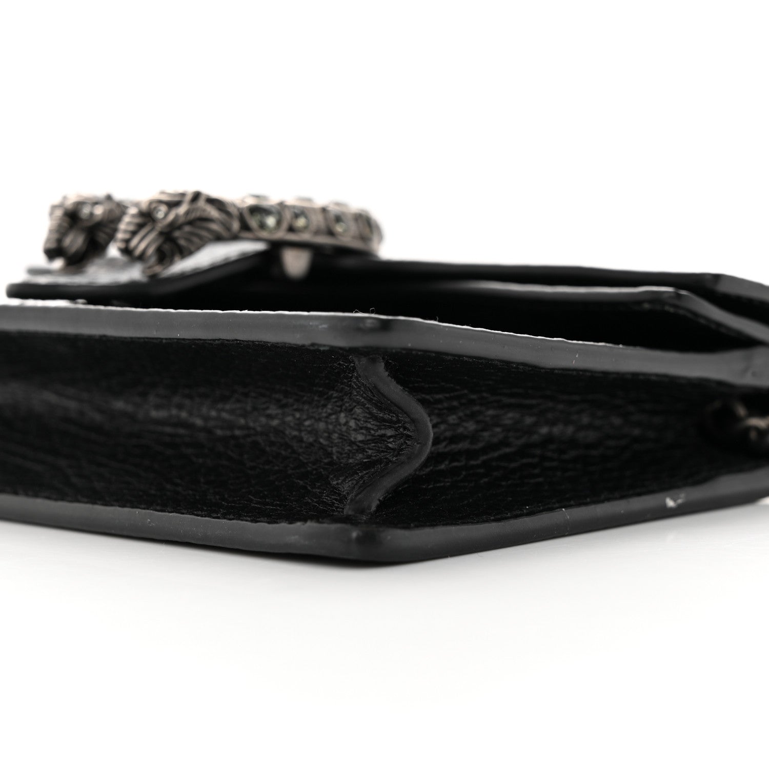 Gucci Calfskin Super Mini Dionysus Shoulder Bag Black 9 of 10