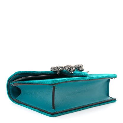 Gucci Velvet Super Mini Dionysus Shoulder Bag Pavone Cyan 4 of 10