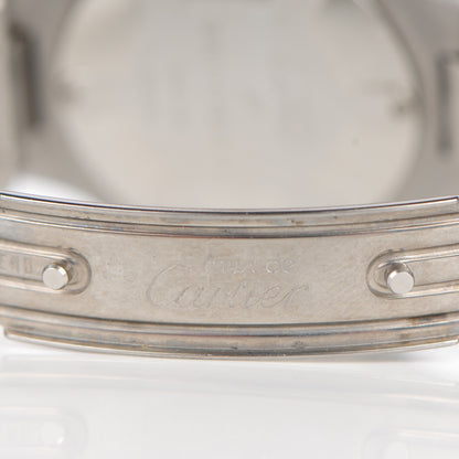 Cartier Stainless Steel 18K Yellow Gold 31mm Must De 21 Bullet Link Quartz Watch 5 of 9