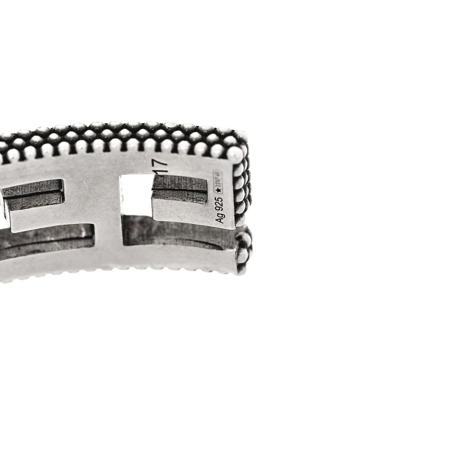 Gucci Sterling Silver Square G Motif Cuff Bracelet 4 of 5