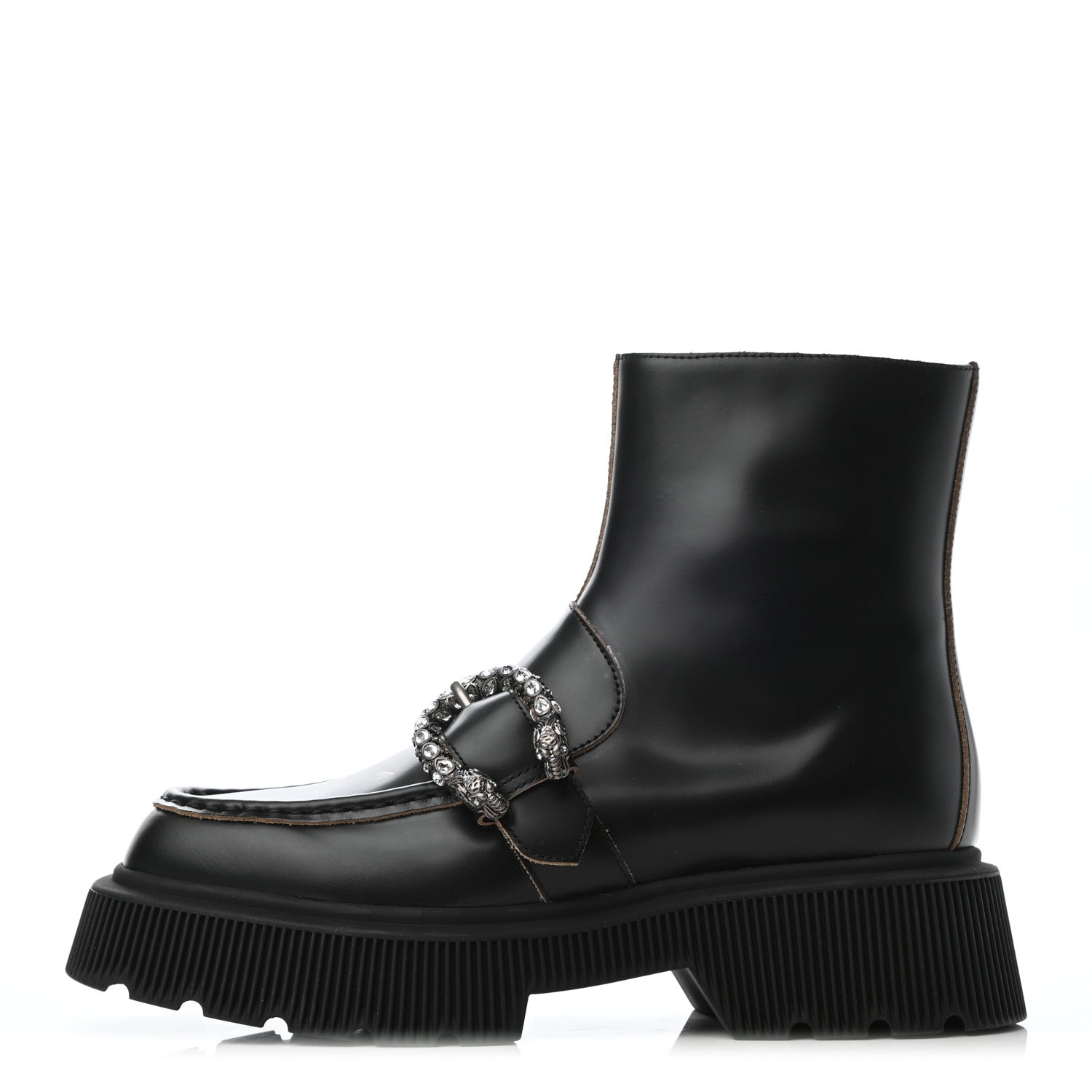 Gucci Cordovan Lux Dionysus Hunder Boots 39.5 Black 1 of 9