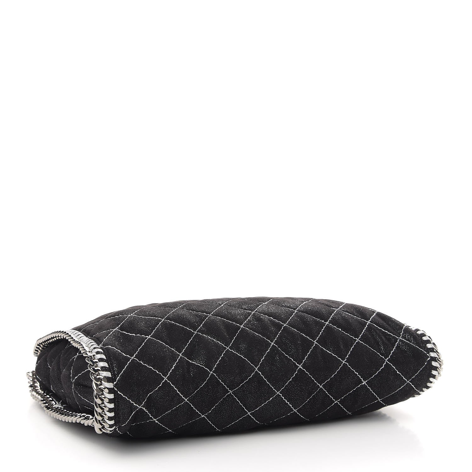 Stella McCartney Shaggy Deer Quilted Small Falabella Black 4 of 10