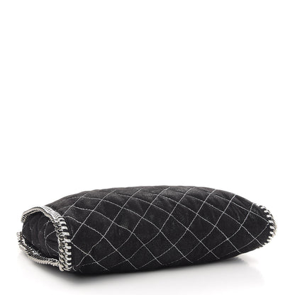 Stella McCartney Shaggy Deer Quilted Small Falabella Black 4 of 10