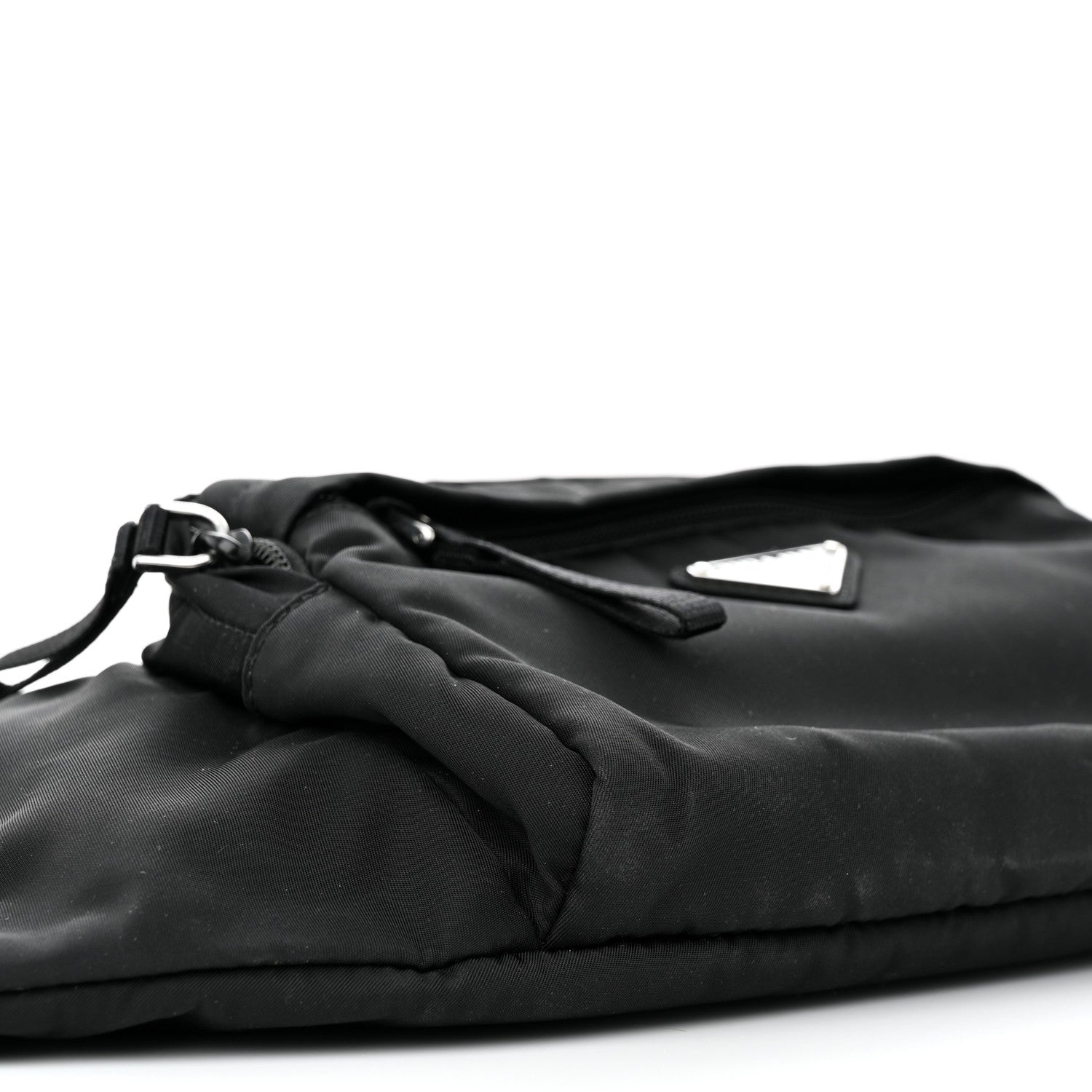 Prada Tessuto Nylon Double Pocket Belt Bag Black 11 of 15